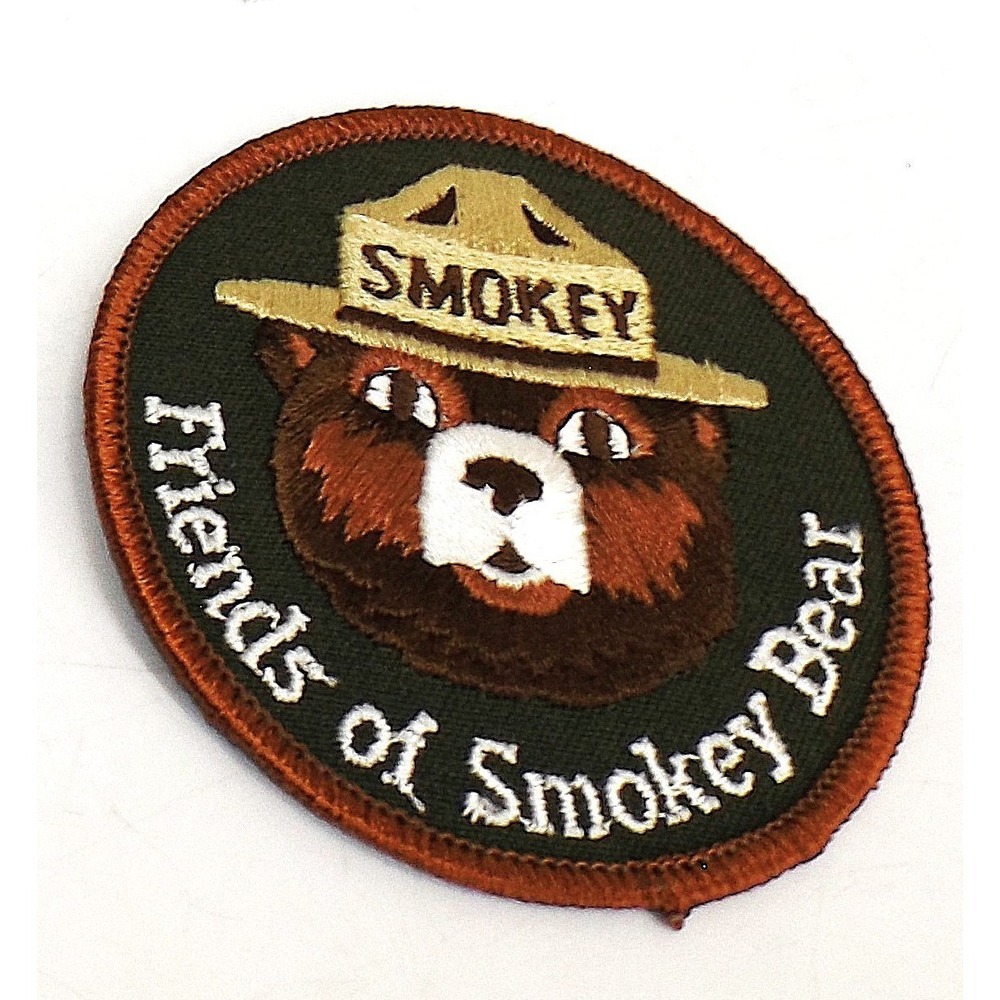 Official Friends of SMOKEY BEAR Embroidered US Forest Service Iron on patch - Picture 3 of 6